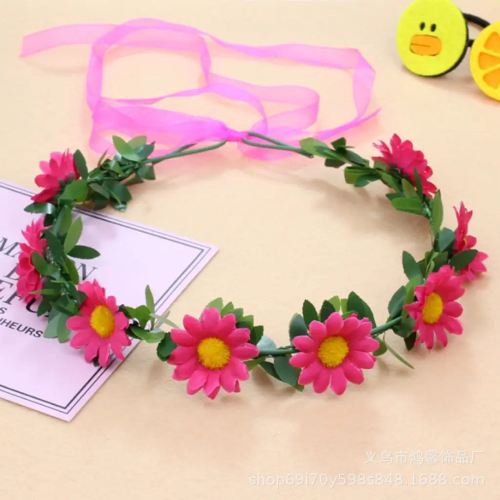 Pink Floral Hairband for Girls & Women — feature 12