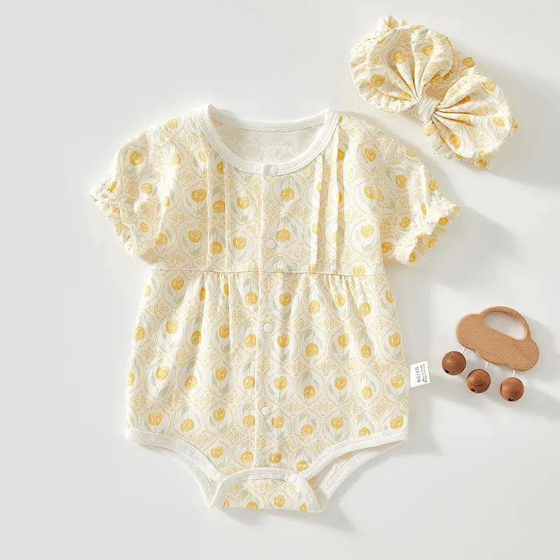 Baby's Yellow Printed Fleece Wrap Set with Hat & Shoes - Image 6