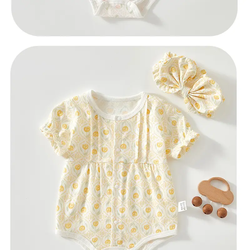 Baby's Yellow Printed Fleece Wrap Set with Hat & Shoes — feature 12