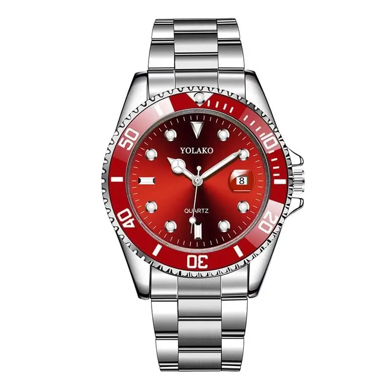 Yolao Green Dial Men's Quartz Watch with Calendar