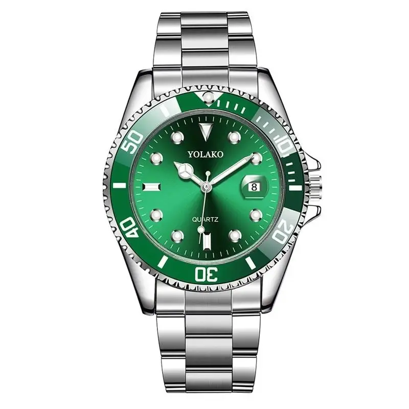 Yolao Green Dial Men's Quartz Watch with Calendar — feature 7