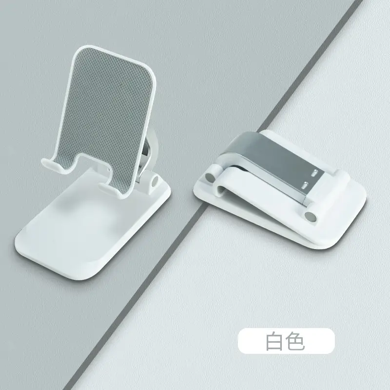 Retractable Mobile Phone Stand Silver Desk Holder - Image 2