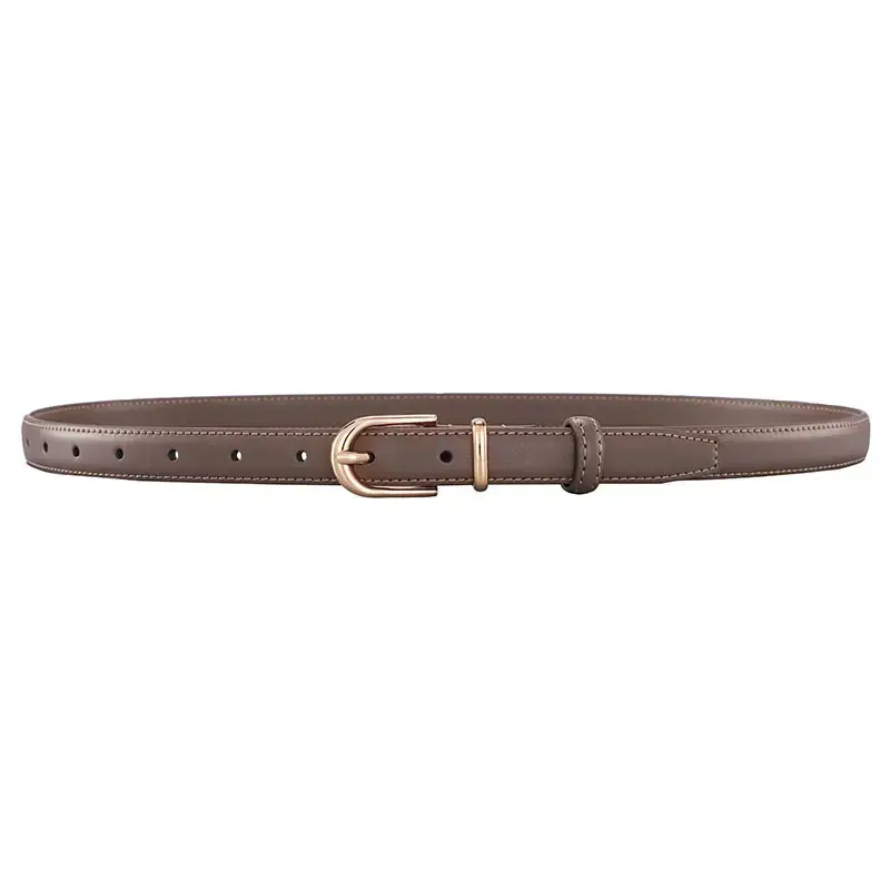 Women's Genuine Leather Belt with Pin Buckle for Jeans Suits Skirts - Image 3