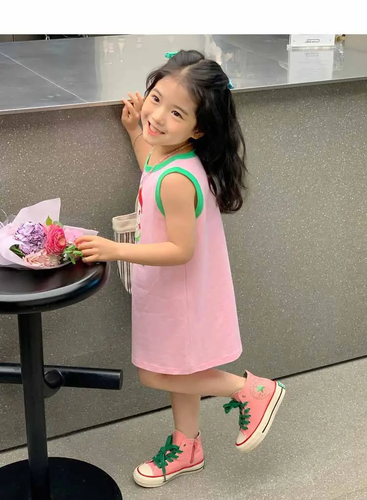 Girls Printed Vest Skirt Summer Dress 3-8Yrs — feature 13