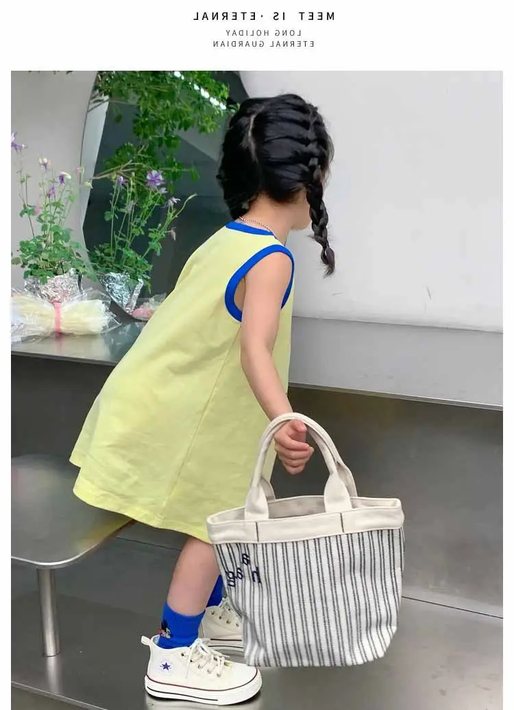 Girls Printed Vest Skirt Summer Dress 3-8Yrs — feature 19