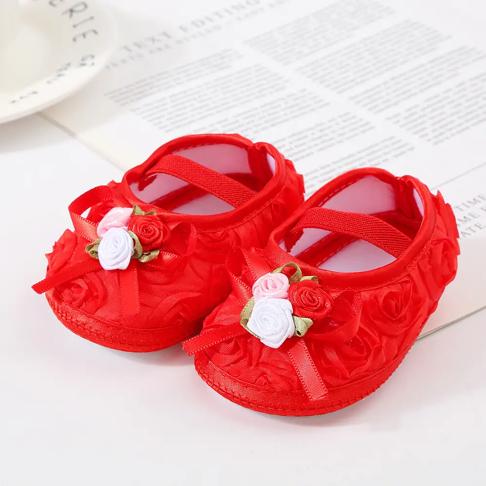 2023 New Spring, Summer and Autumn Baby Shoes 0-1 Years Old Soft Soled Princess Shoes 2-5-7-10 Months Newborn Baby Toddler Shoes