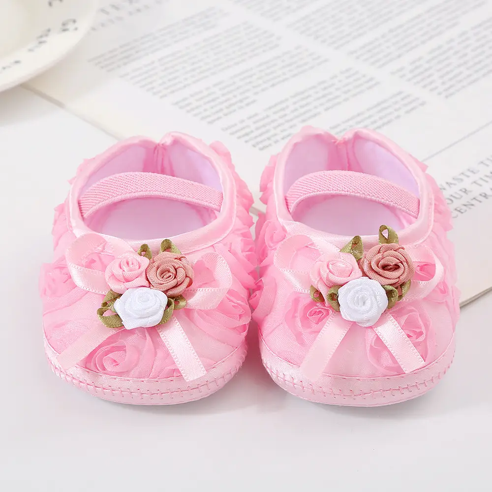 2023 New Spring, Summer and Autumn Baby Shoes 0-1 Years Old Soft Soled Princess Shoes 2-5-7-10 Months Newborn Baby Toddler Shoes