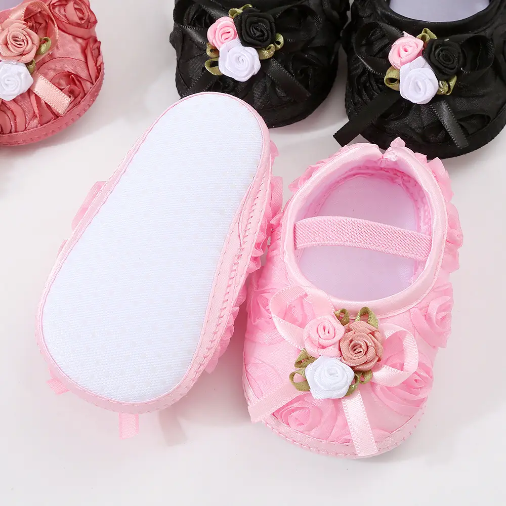 2023 New Spring, Summer and Autumn Baby Shoes 0-1 Years Old Soft Soled Princess Shoes 2-5-7-10 Months Newborn Baby Toddler Shoes