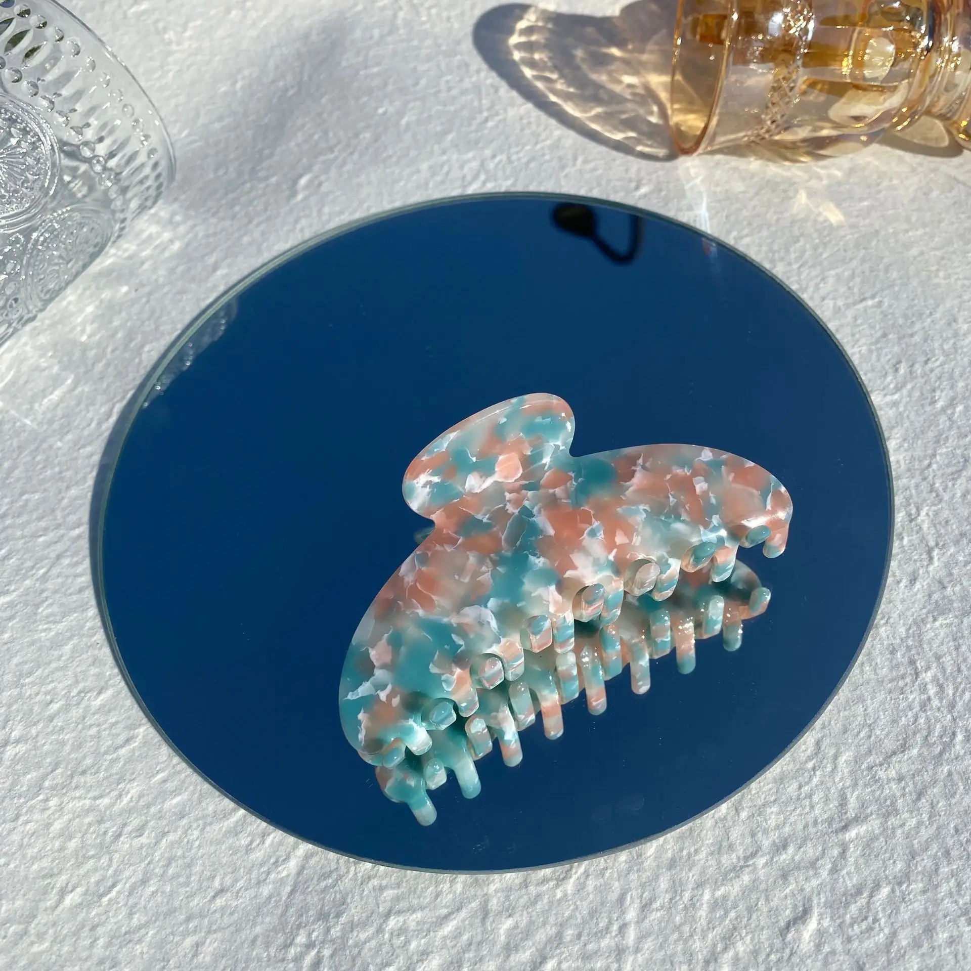 Women Hair Pin Blue Color Candy Hair Pin - Image 2