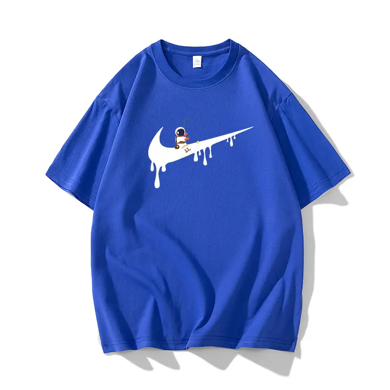 NASA Navy Blue Tide Brand T-Shirt for Men Women