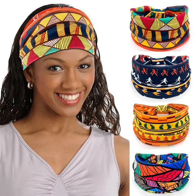 Wide-Brimmed Personalized Headband with Starry Sky Moon Print — feature 8