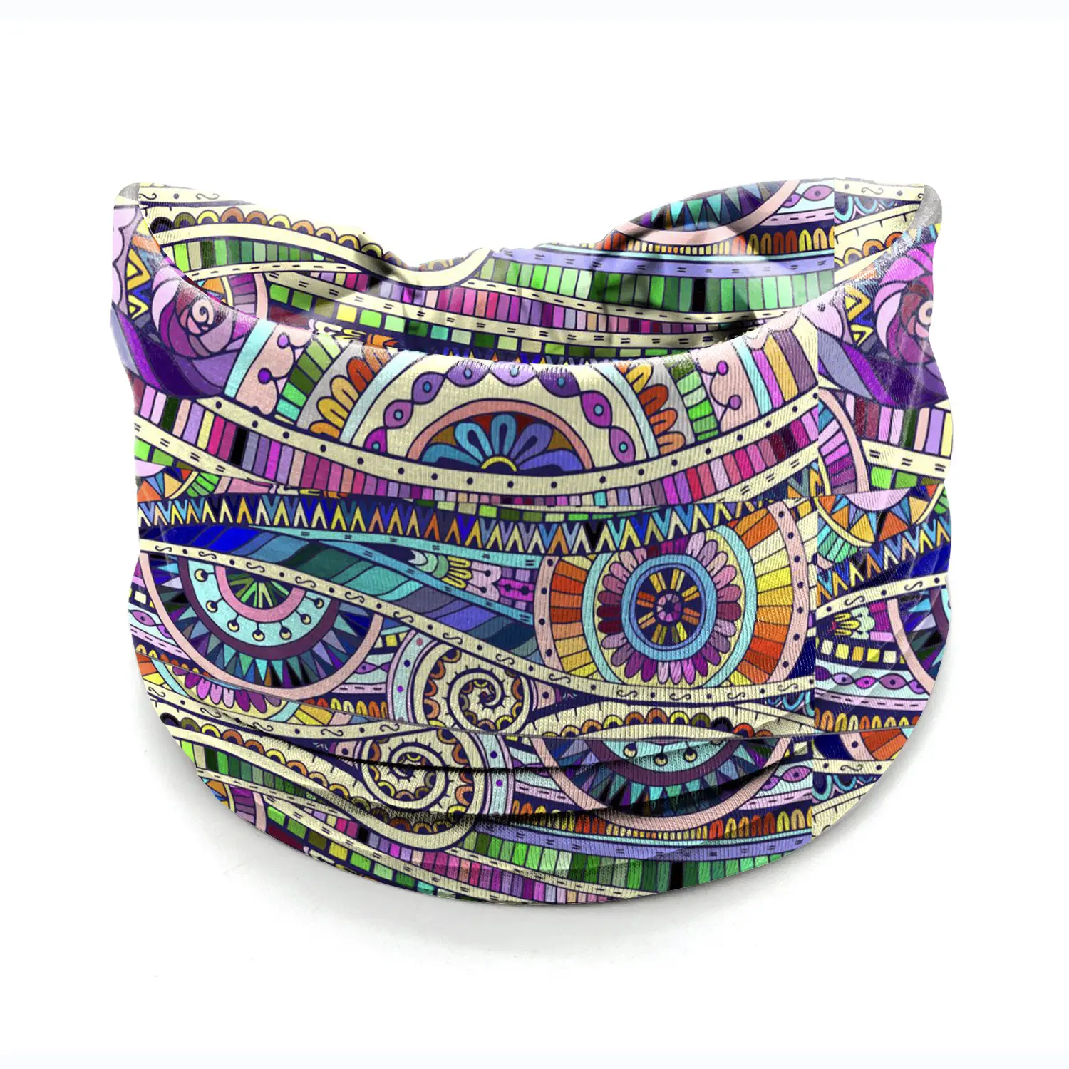 Wide-Brimmed Personalized Headband with Starry Sky Moon Print - Image 15