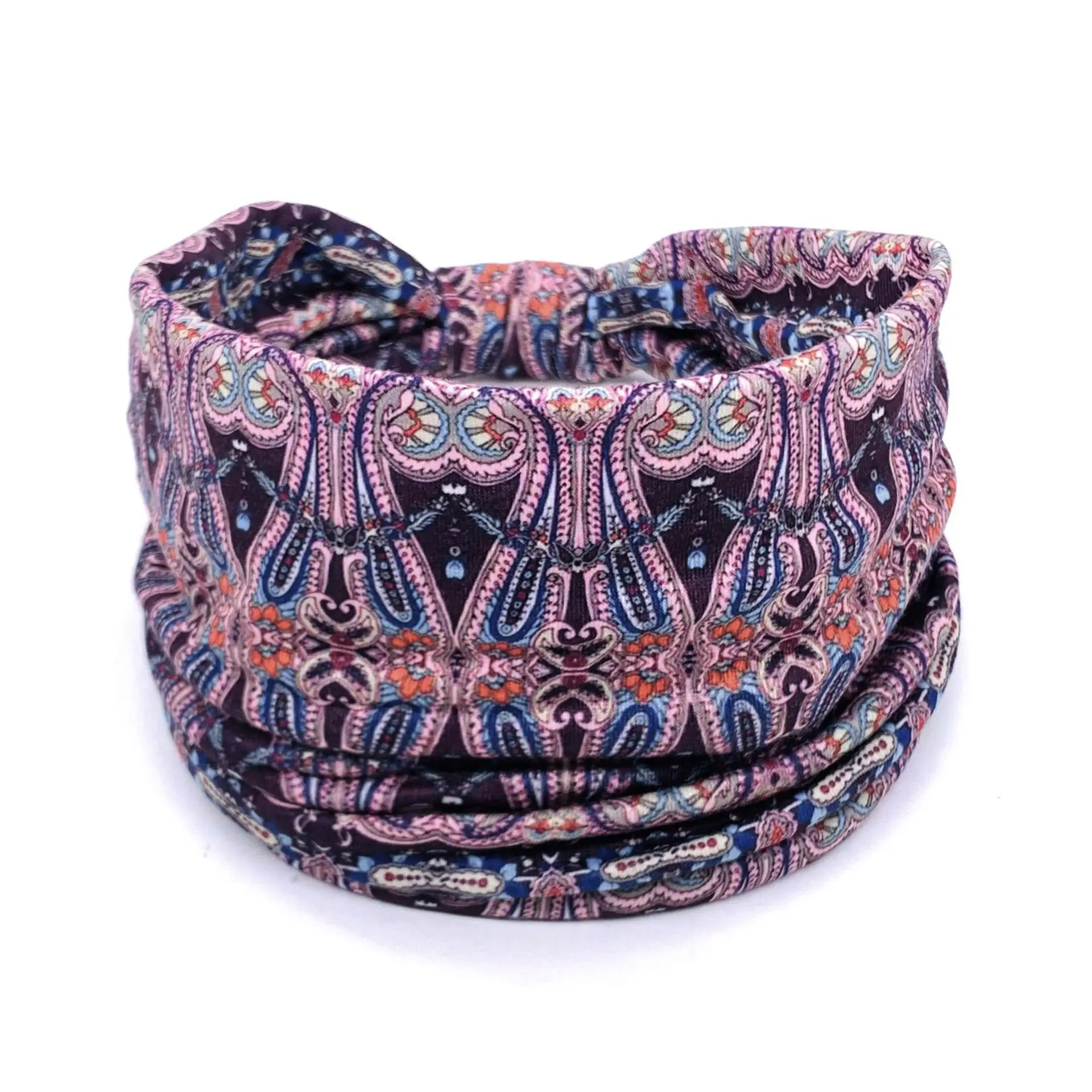 Wide-Brimmed Personalized Headband with Starry Sky Moon Print - Image 31