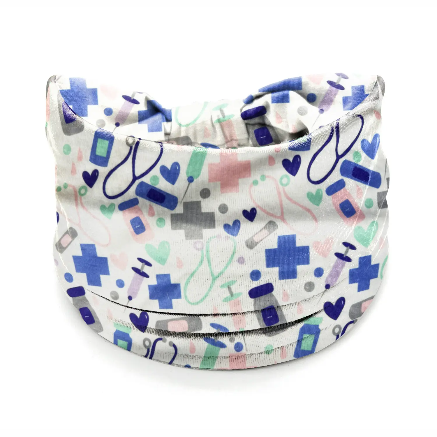 Wide-Brimmed Personalized Headband with Starry Sky Moon Print - Image 40