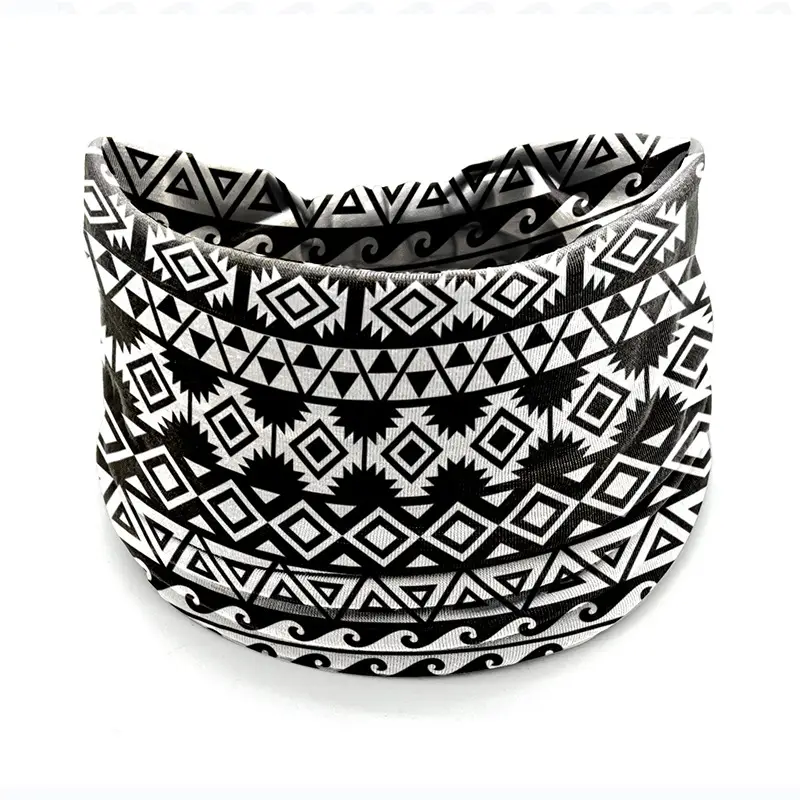 Wide-Brimmed Personalized Headband with Starry Sky Moon Print - Image 53