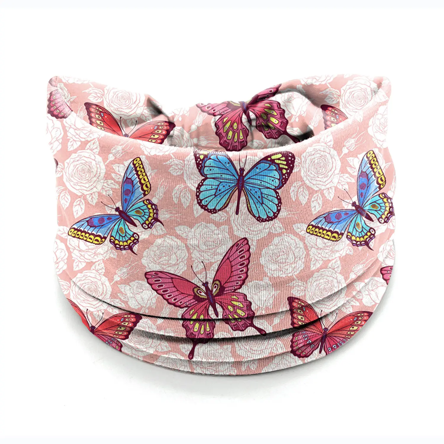 Wide-Brimmed Personalized Headband with Starry Sky Moon Print - Image 55