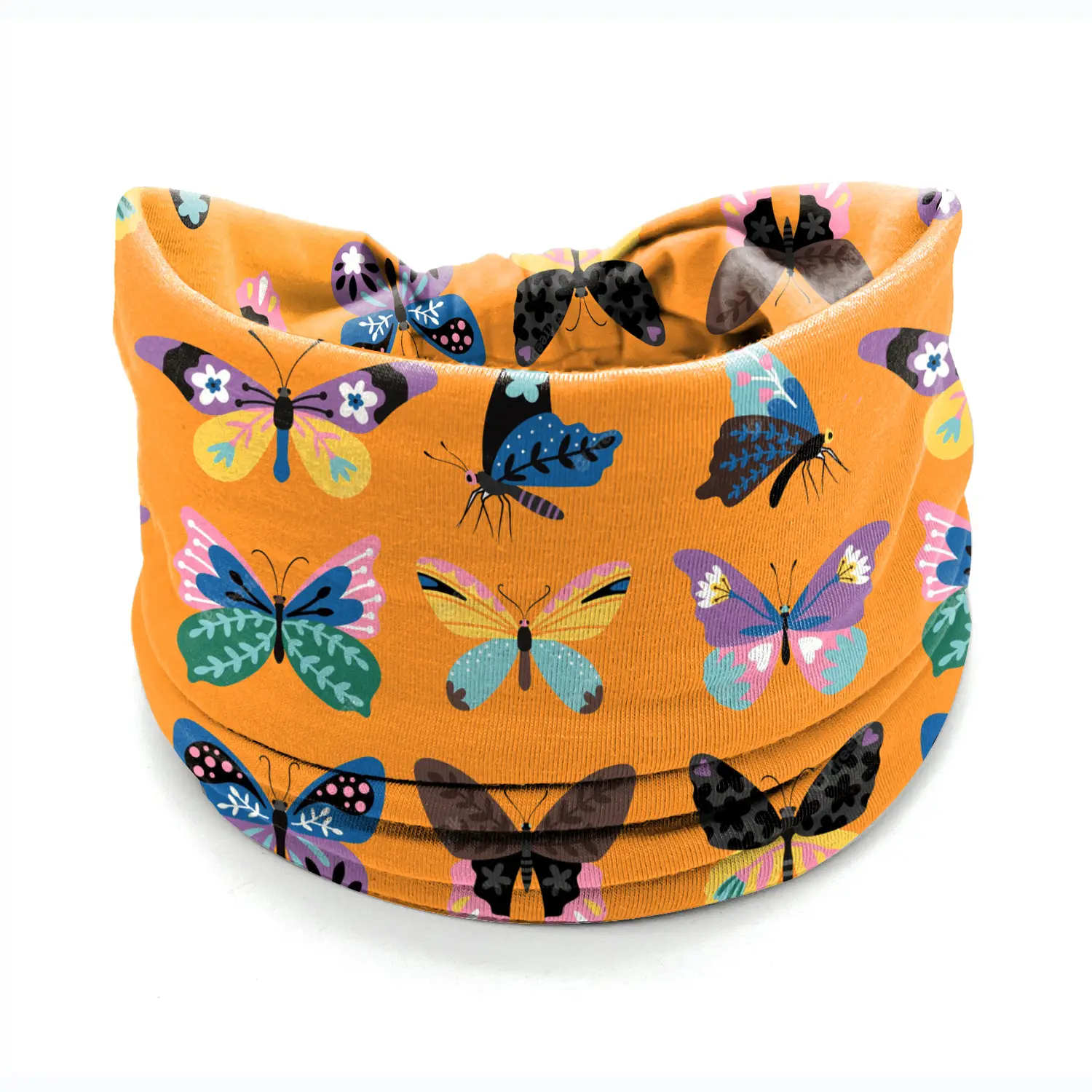 Wide-Brimmed Personalized Headband with Starry Sky Moon Print - Image 56