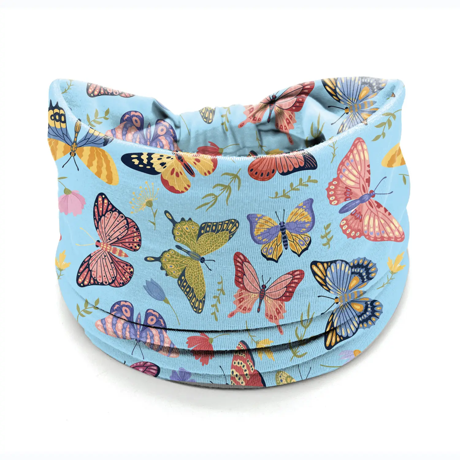 Wide-Brimmed Personalized Headband with Starry Sky Moon Print - Image 60