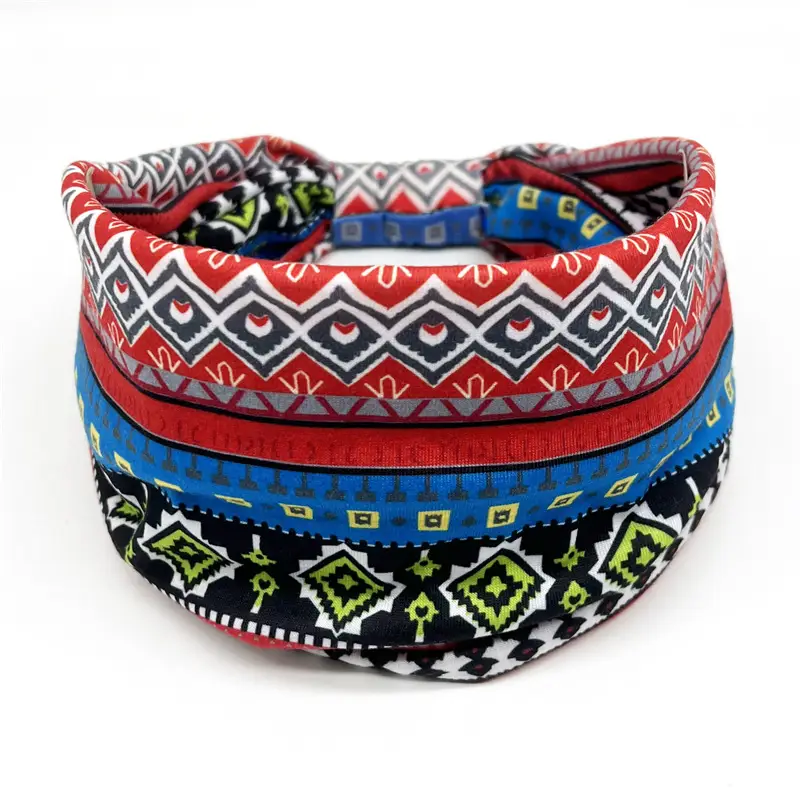 Wide-Brimmed Personalized Headband with Starry Sky Moon Print - Image 63