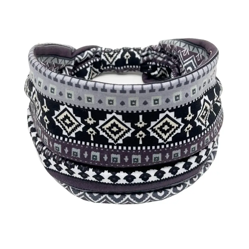 Wide-Brimmed Personalized Headband with Starry Sky Moon Print - Image 65