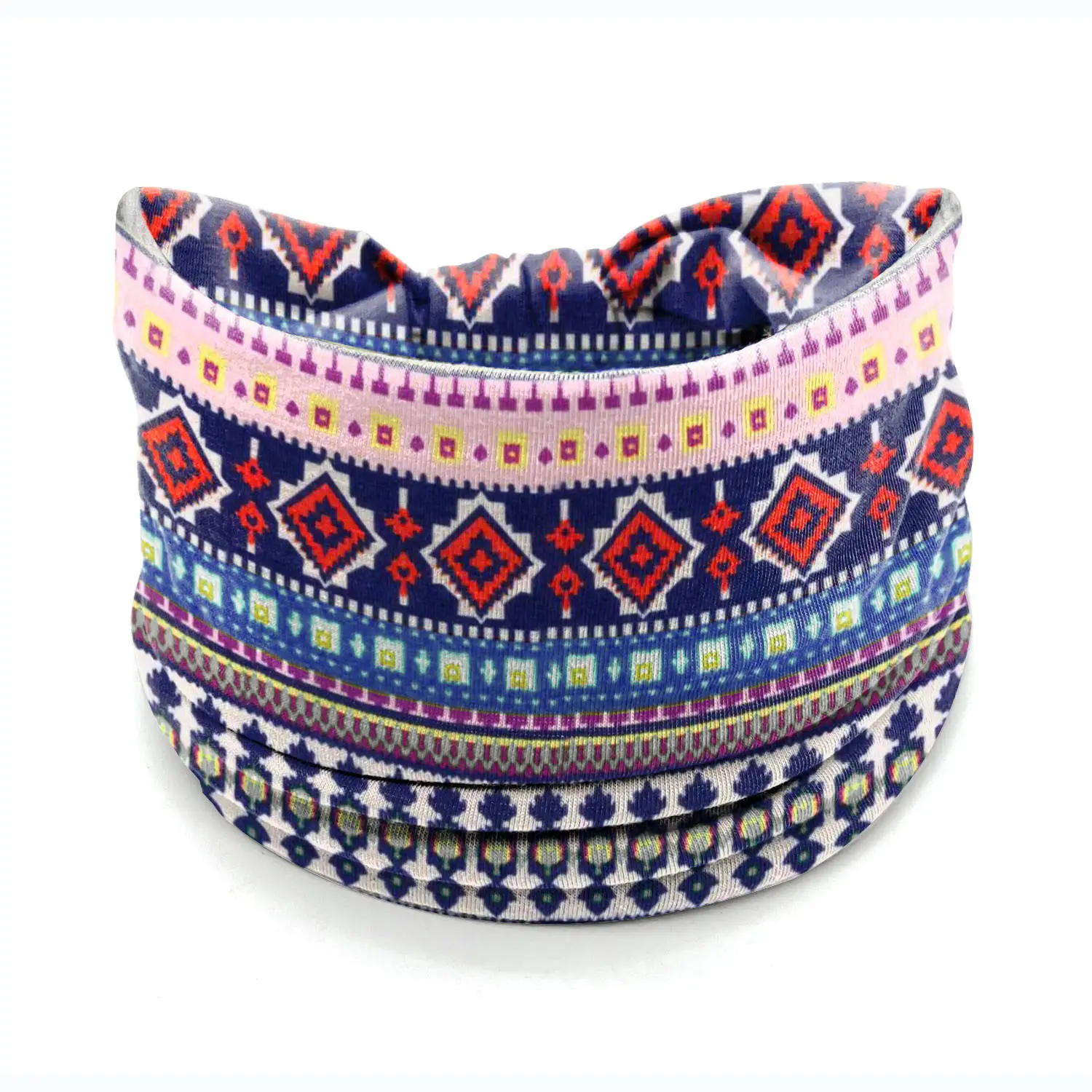 Wide-Brimmed Personalized Headband with Starry Sky Moon Print - Image 67