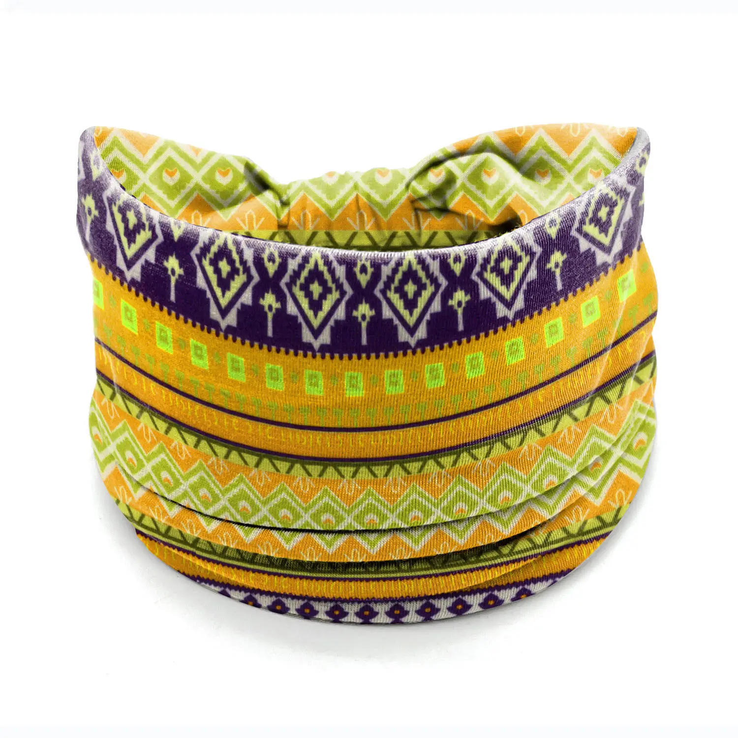 Wide-Brimmed Personalized Headband with Starry Sky Moon Print - Image 69