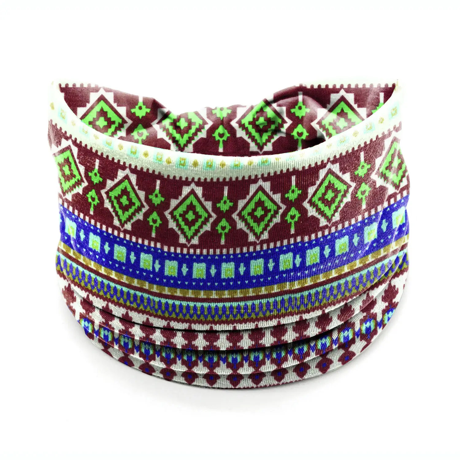 Wide-Brimmed Personalized Headband with Starry Sky Moon Print - Image 70