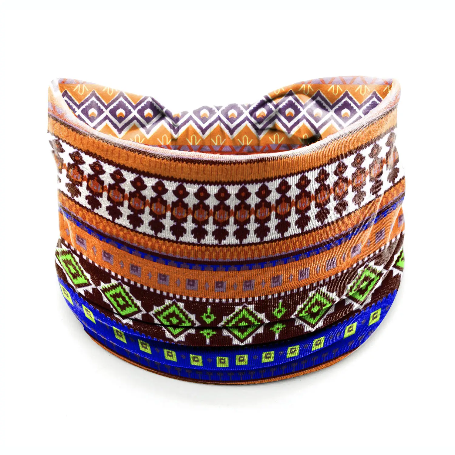 Wide-Brimmed Personalized Headband with Starry Sky Moon Print - Image 71