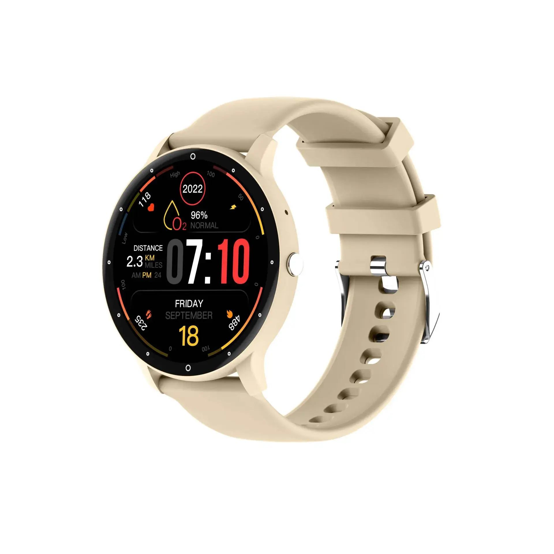 Smart Watch Black 360*360 Bluetooth Calling with Heart Rate