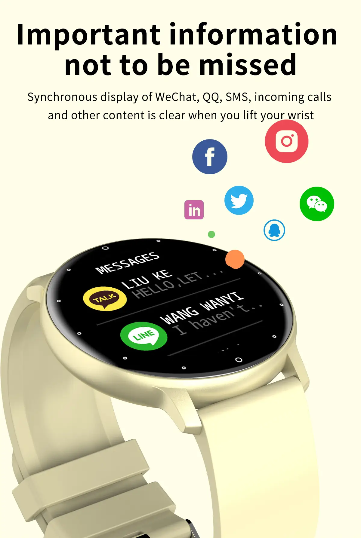 Smart Watch Black 360*360 Bluetooth Calling with Heart Rate — feature 14