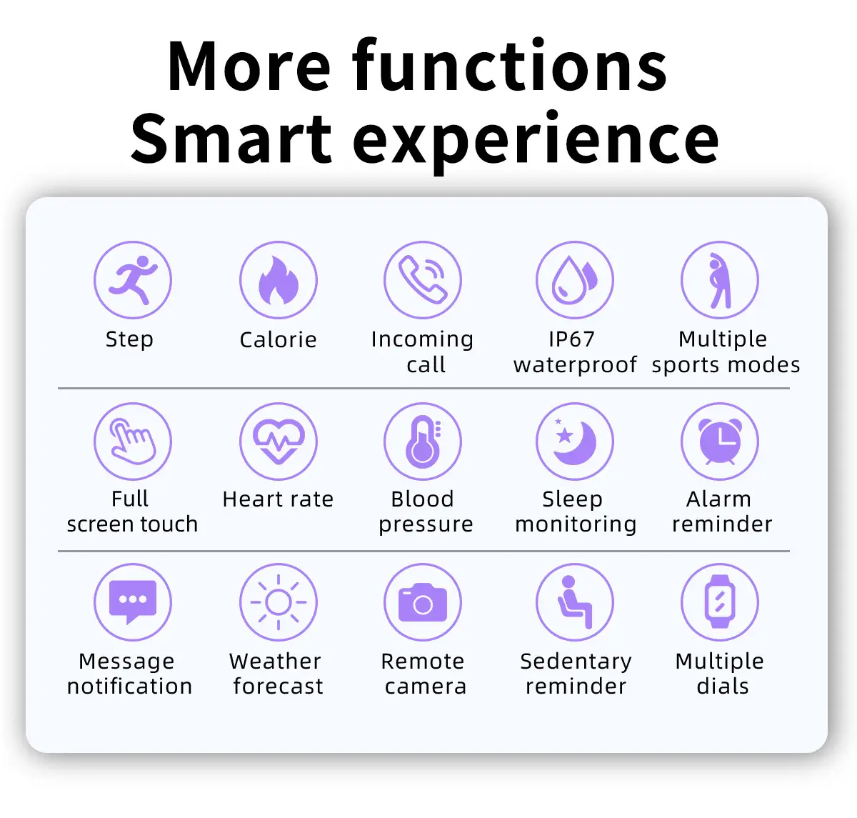 Smart Watch Black 360*360 Bluetooth Calling with Heart Rate — feature 17