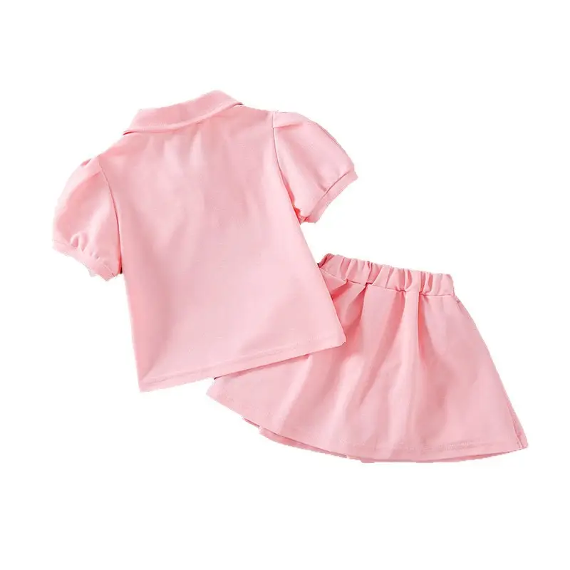 Girls Pink Casual Shorts Set for Summer - Image 5