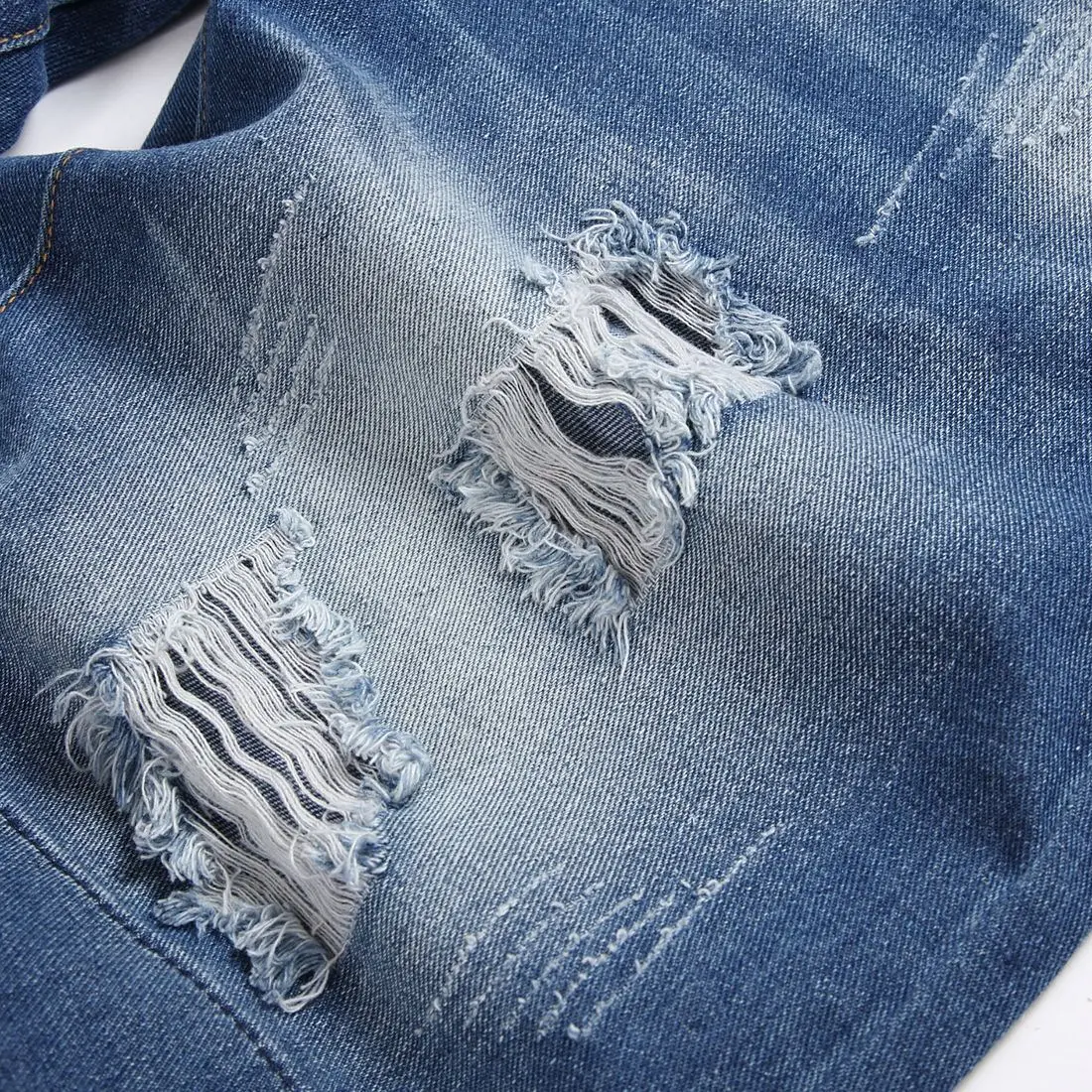 Ripped Denim Shorts for Men 2023 Summer Slim Fit - Image 5