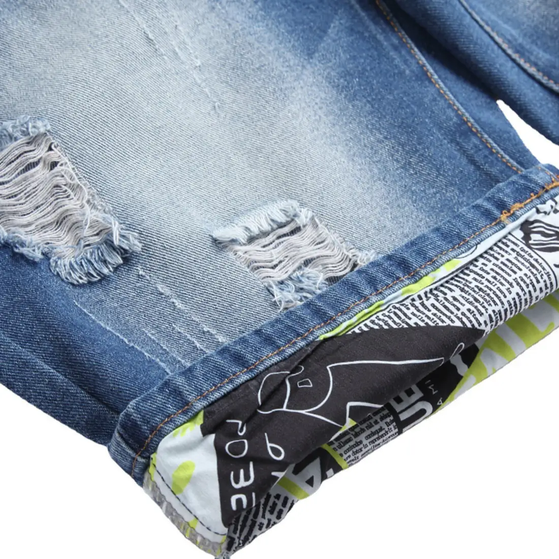 Ripped Denim Shorts for Men 2023 Summer Slim Fit - Image 6