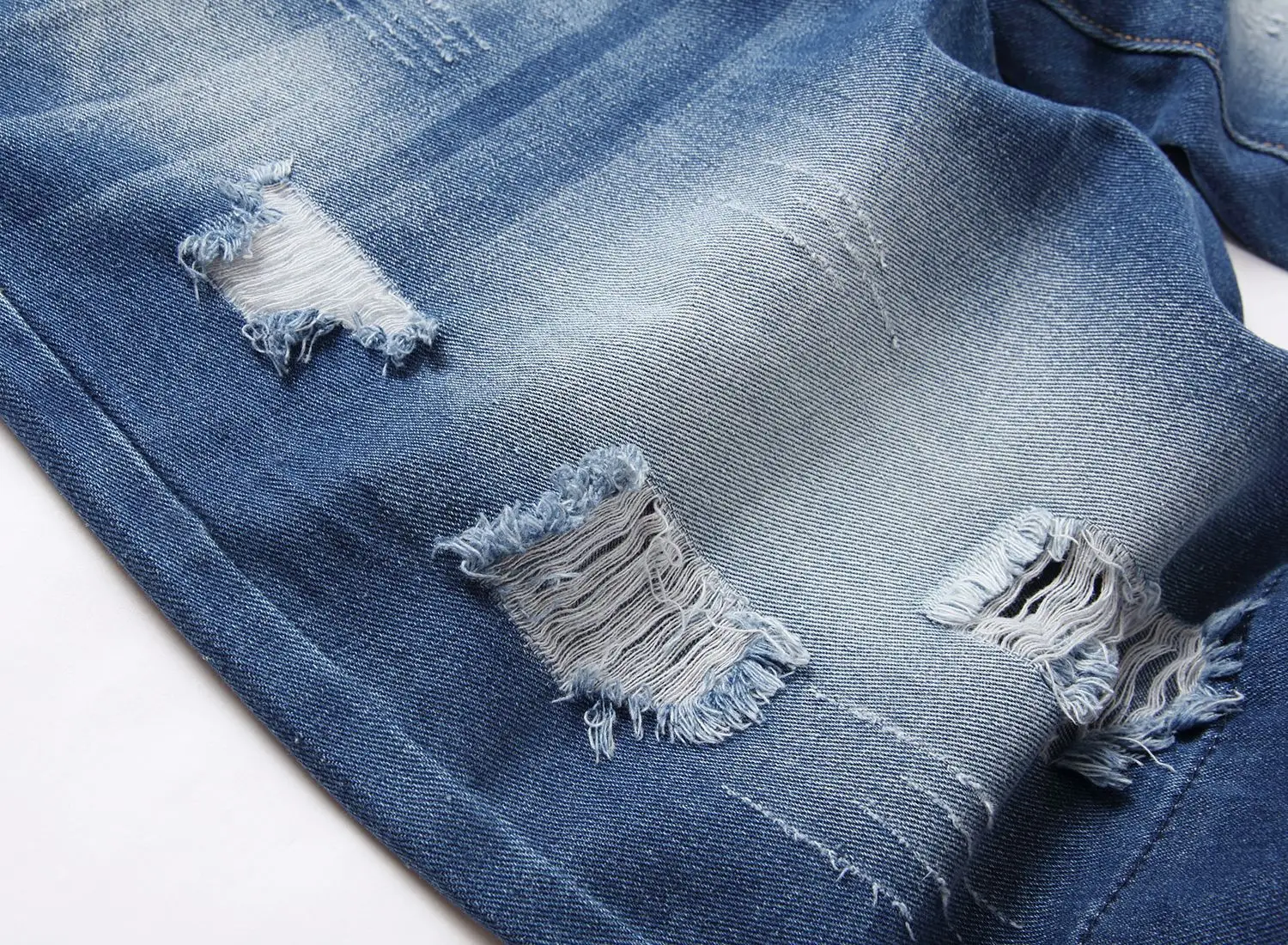 Ripped Denim Shorts for Men 2023 Summer Slim Fit — feature 11
