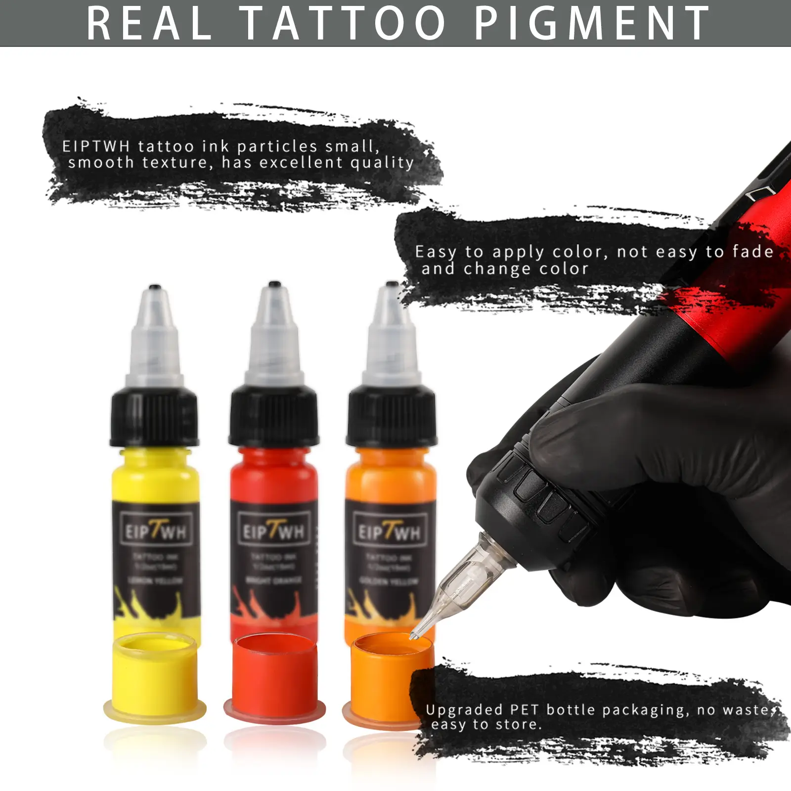 14-Color Tattoo Ink 15ml with Shake & Pour - Image 4
