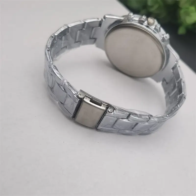 Men's Fake Three-Eye Quartz Watch Steel Belt