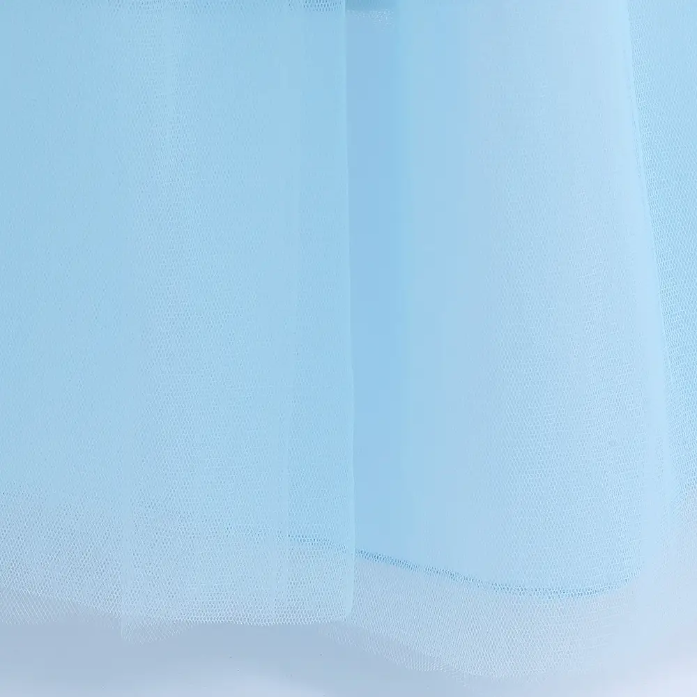 Cinderella Princess Dress Blue Mesh Frozen Elsa Children — feature 46