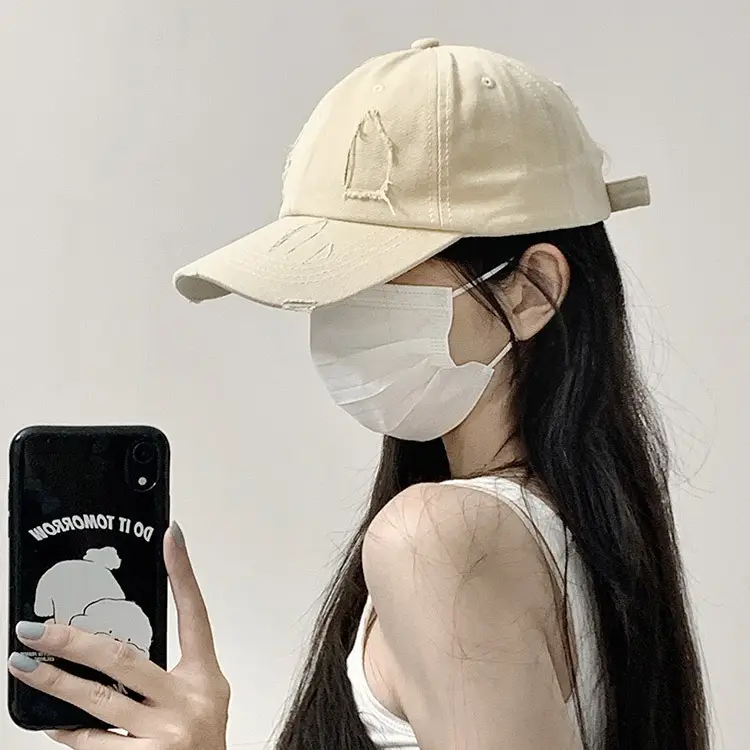 Women's Beige Navy Logo Baseball Cap 2023 - Image 13