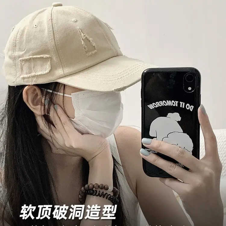 Women's Beige Navy Logo Baseball Cap 2023 - Image 14
