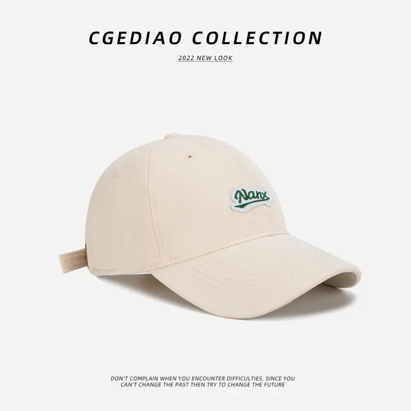 Women's Beige Navy Logo Baseball Cap 2023 - Image 6
