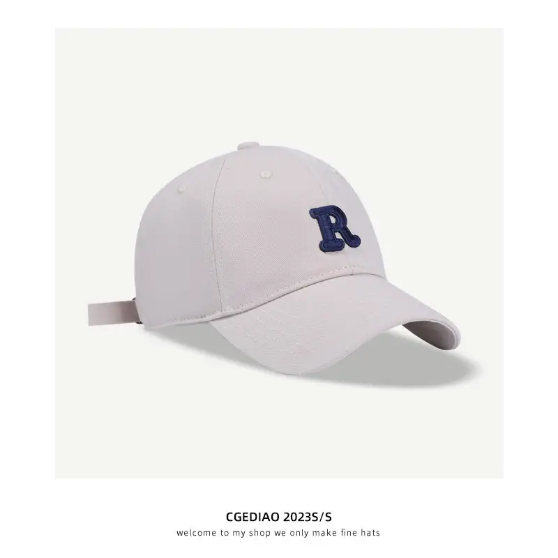 Women's Beige Navy Logo Baseball Cap 2023 - Image 8
