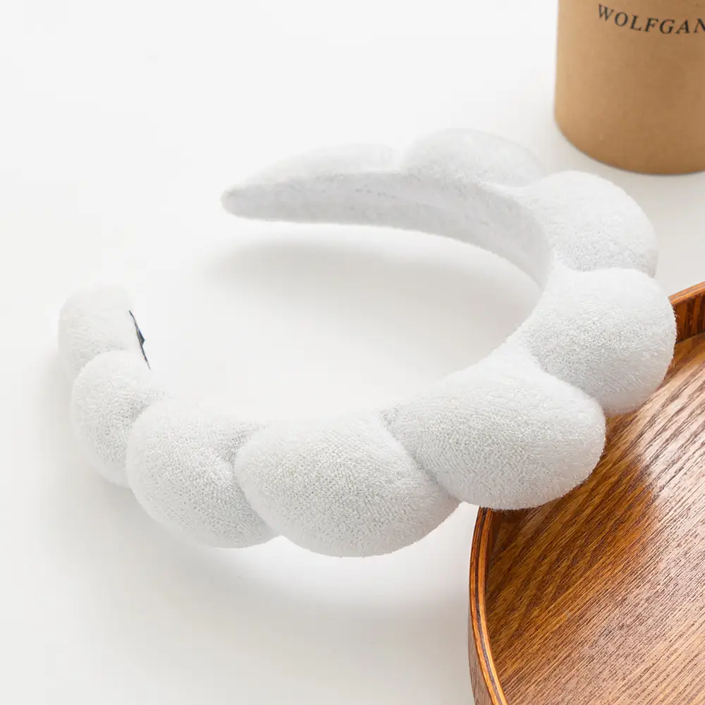 Blue Twist Headband for Women's High-end Face Wash - Image 2