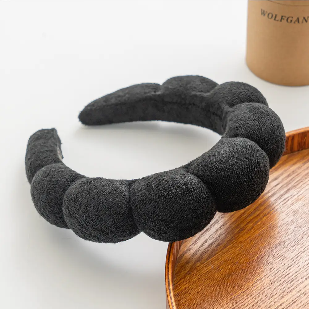 Blue Twist Headband for Women's High-end Face Wash - Image 3