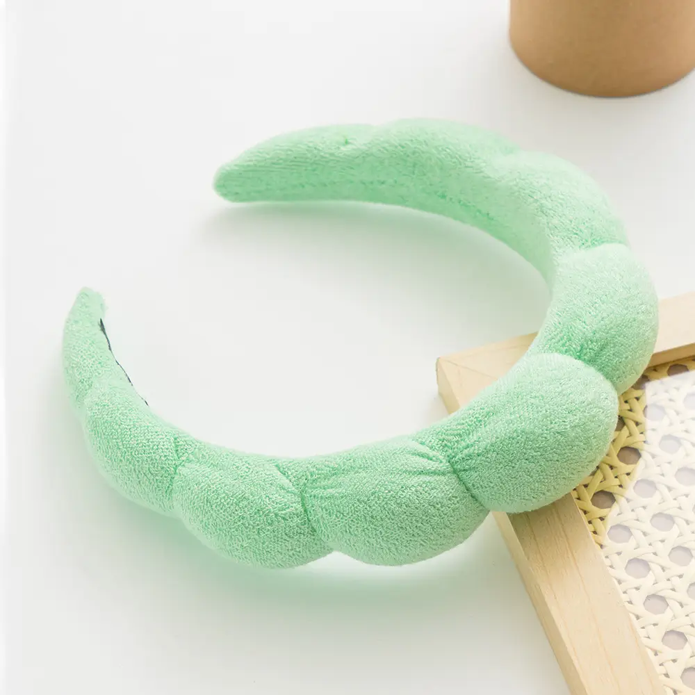 Blue Twist Headband for Women's High-end Face Wash - Image 4