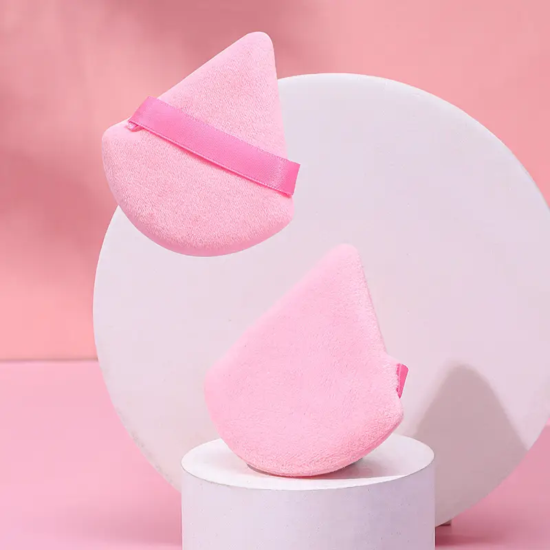 Red Velvet Triangle Makeup Puff for Flawless Makeup - Image 14