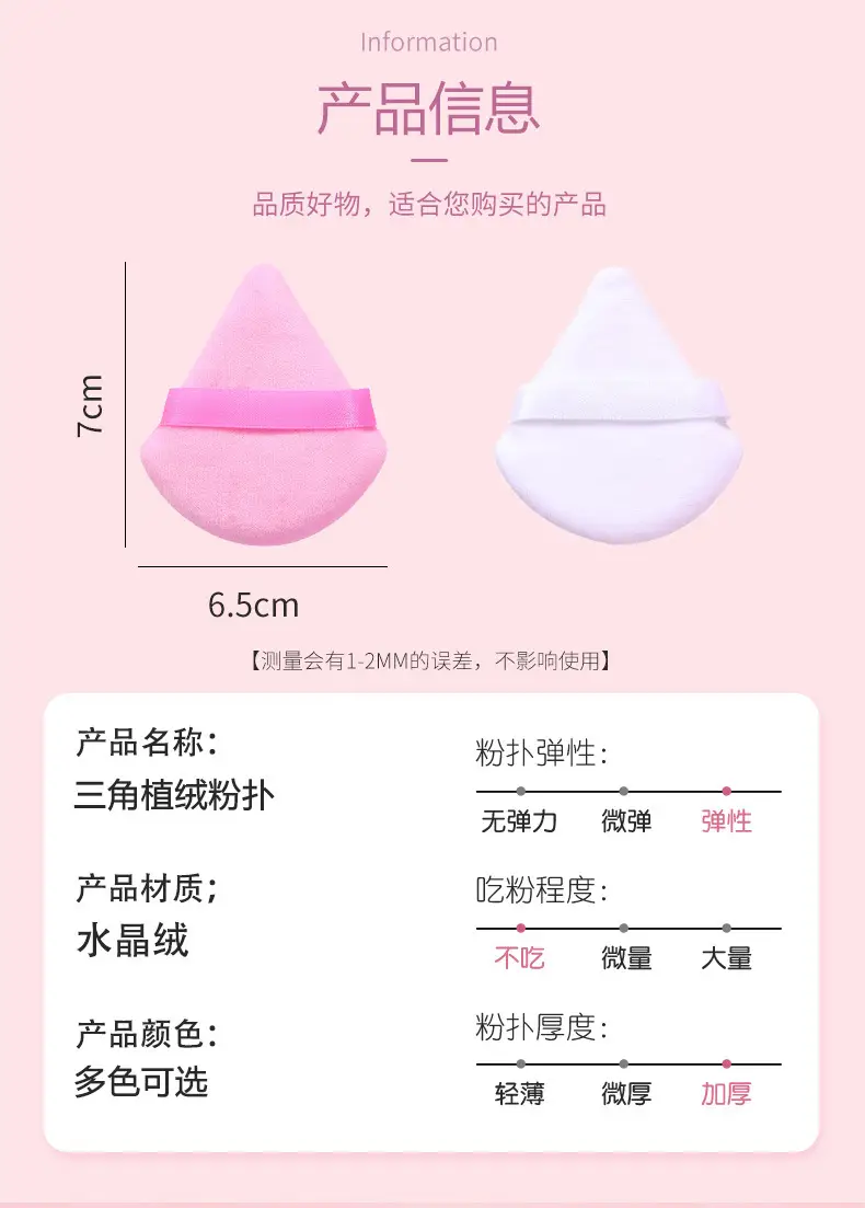 Red Velvet Triangle Makeup Puff for Flawless Makeup — feature 2