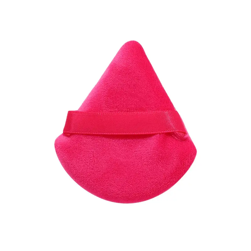 Red Velvet Triangle Makeup Puff for Flawless Makeup - Image 5