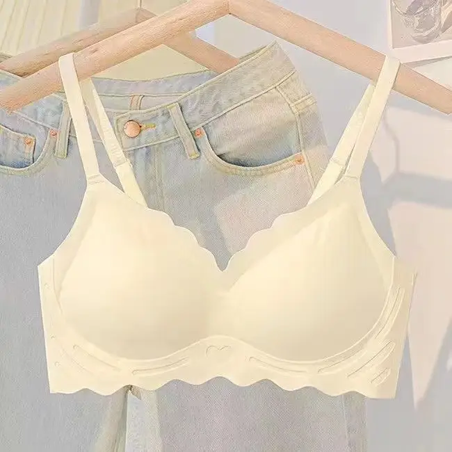 Seamless Underwear Women's Rim-free One-piece Beautiful Back Push-up Bra Girls' Underwear Collecting Paramita Bra Summer Small - Image 5