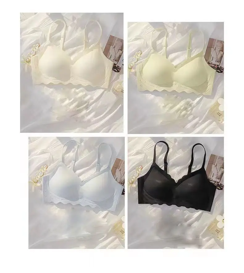 Seamless Underwear Women's Rim-free One-piece Beautiful Back Push-up Bra Girls' Underwear Collecting Paramita Bra Summer Small — feature 13